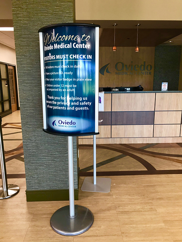 Check in sign